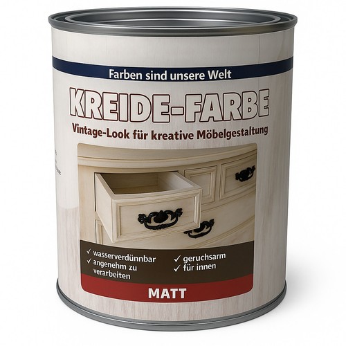 Kreidefarbe holz grau - grau, 750ml